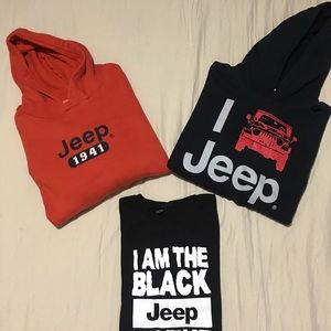 Jeep Lot - 2 Hoodies and a T-shirt
